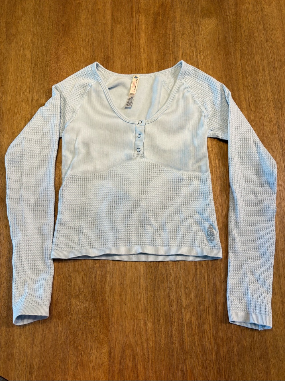 FP Movement by Free People Light Blue Long Sleeve Top